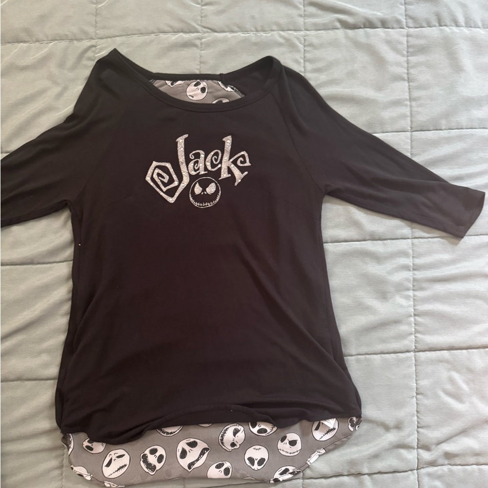 Disney Black and Gray Nightmare Before Christmas Top